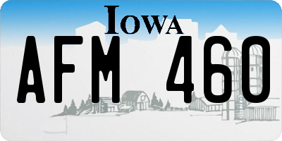IA license plate AFM460