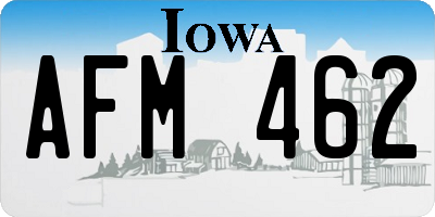 IA license plate AFM462