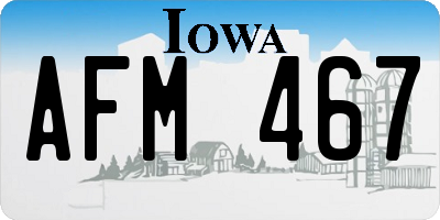 IA license plate AFM467