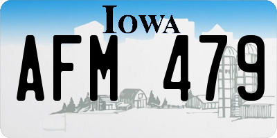 IA license plate AFM479