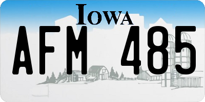 IA license plate AFM485