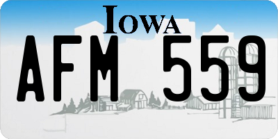 IA license plate AFM559