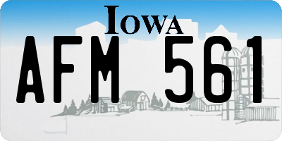 IA license plate AFM561