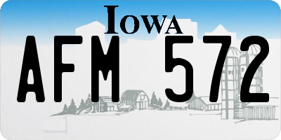 IA license plate AFM572