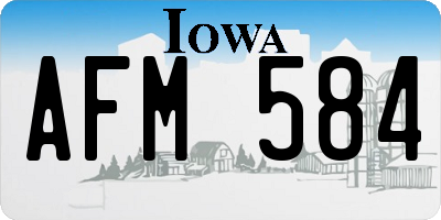 IA license plate AFM584
