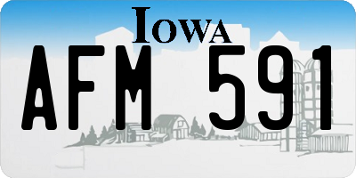 IA license plate AFM591
