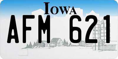 IA license plate AFM621