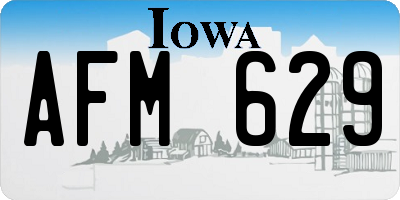 IA license plate AFM629