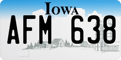IA license plate AFM638