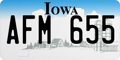 IA license plate AFM655