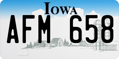 IA license plate AFM658