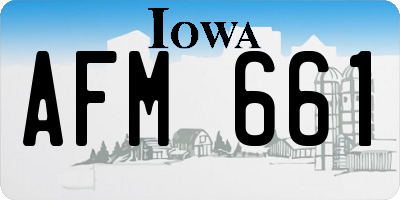 IA license plate AFM661