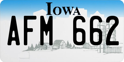 IA license plate AFM662