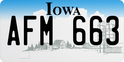 IA license plate AFM663