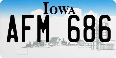 IA license plate AFM686