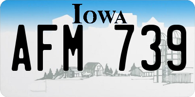 IA license plate AFM739