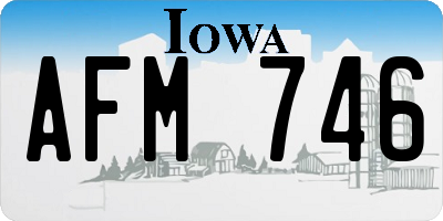 IA license plate AFM746