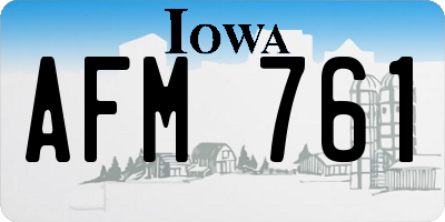 IA license plate AFM761