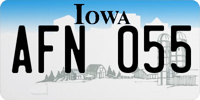 IA license plate AFN055