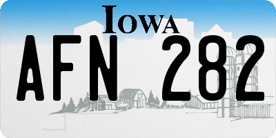 IA license plate AFN282