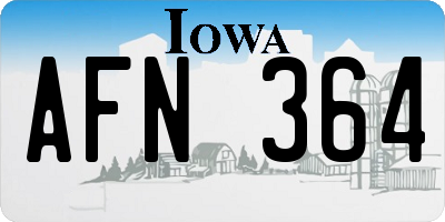 IA license plate AFN364