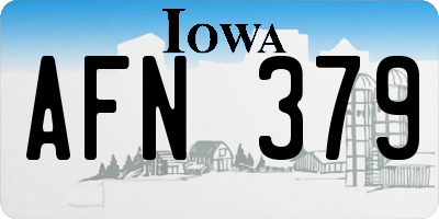 IA license plate AFN379