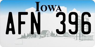 IA license plate AFN396
