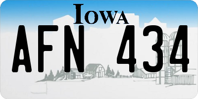 IA license plate AFN434