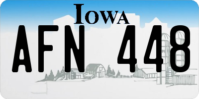 IA license plate AFN448