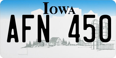 IA license plate AFN450