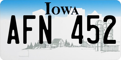 IA license plate AFN452