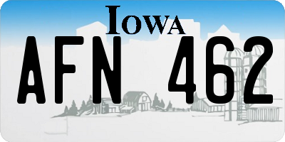 IA license plate AFN462