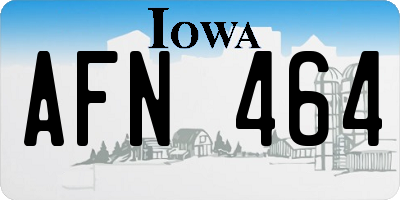 IA license plate AFN464