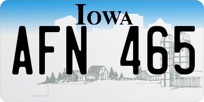 IA license plate AFN465