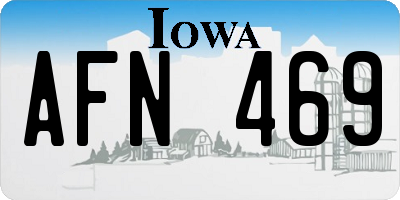 IA license plate AFN469