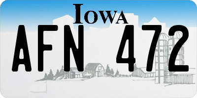 IA license plate AFN472