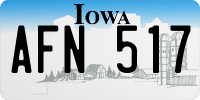 IA license plate AFN517