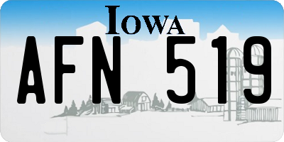 IA license plate AFN519