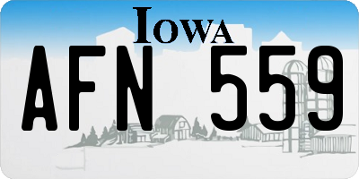 IA license plate AFN559