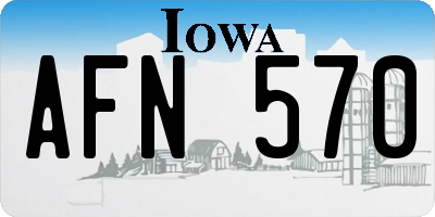 IA license plate AFN570