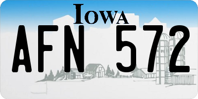 IA license plate AFN572