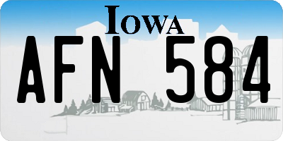 IA license plate AFN584