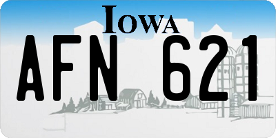 IA license plate AFN621