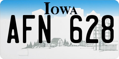 IA license plate AFN628