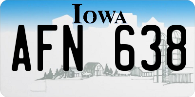 IA license plate AFN638