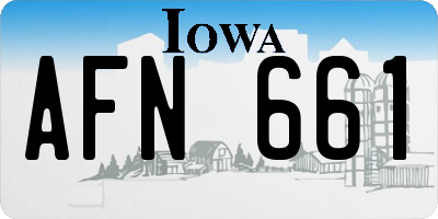 IA license plate AFN661