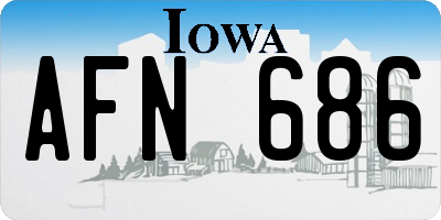 IA license plate AFN686
