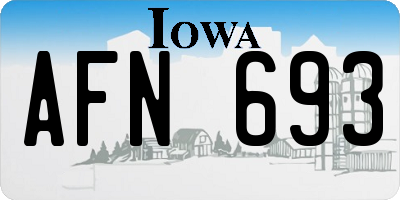 IA license plate AFN693