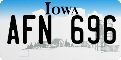 IA license plate AFN696