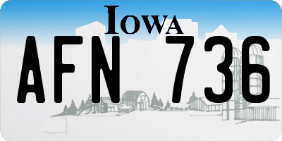 IA license plate AFN736